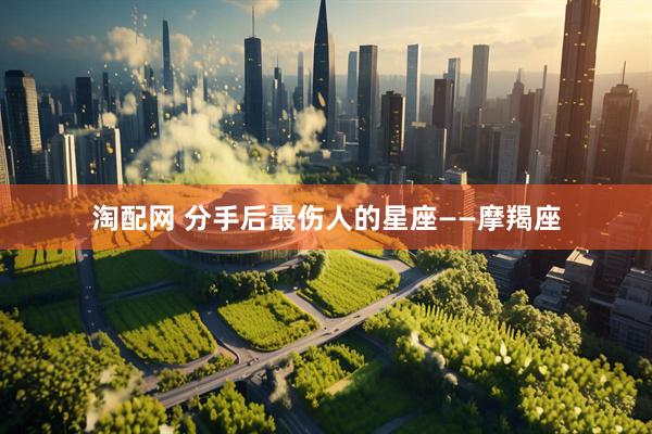 淘配网 分手后最伤人的星座——摩羯座