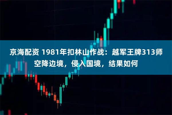 京海配资 1981年扣林山作战：越军王牌313师空降边境，侵入国境，结果如何